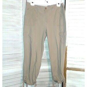 Gloria Vanderbilt Women's Pants Size 8 Zoey Crop Adjustable Hiking Athletic